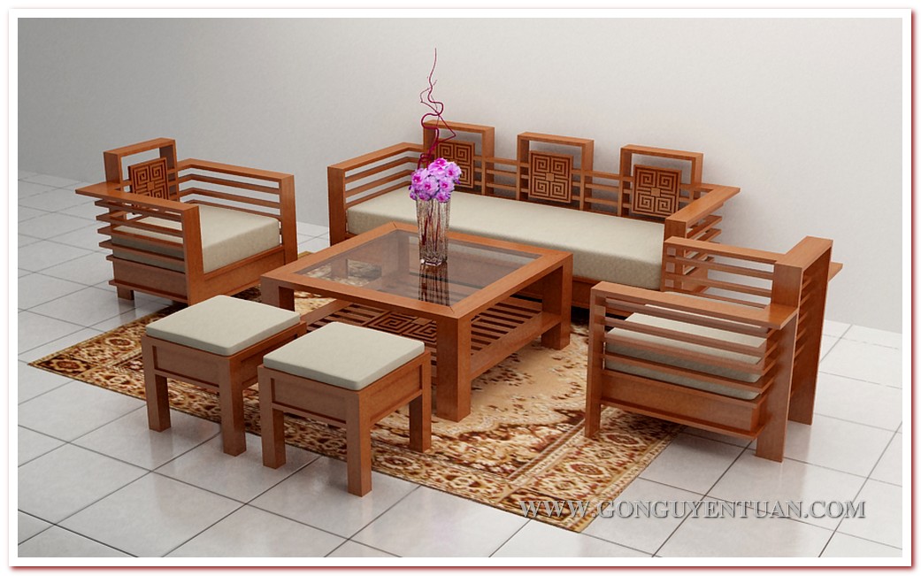 Bộ bàn ghế gỗ xoan đào